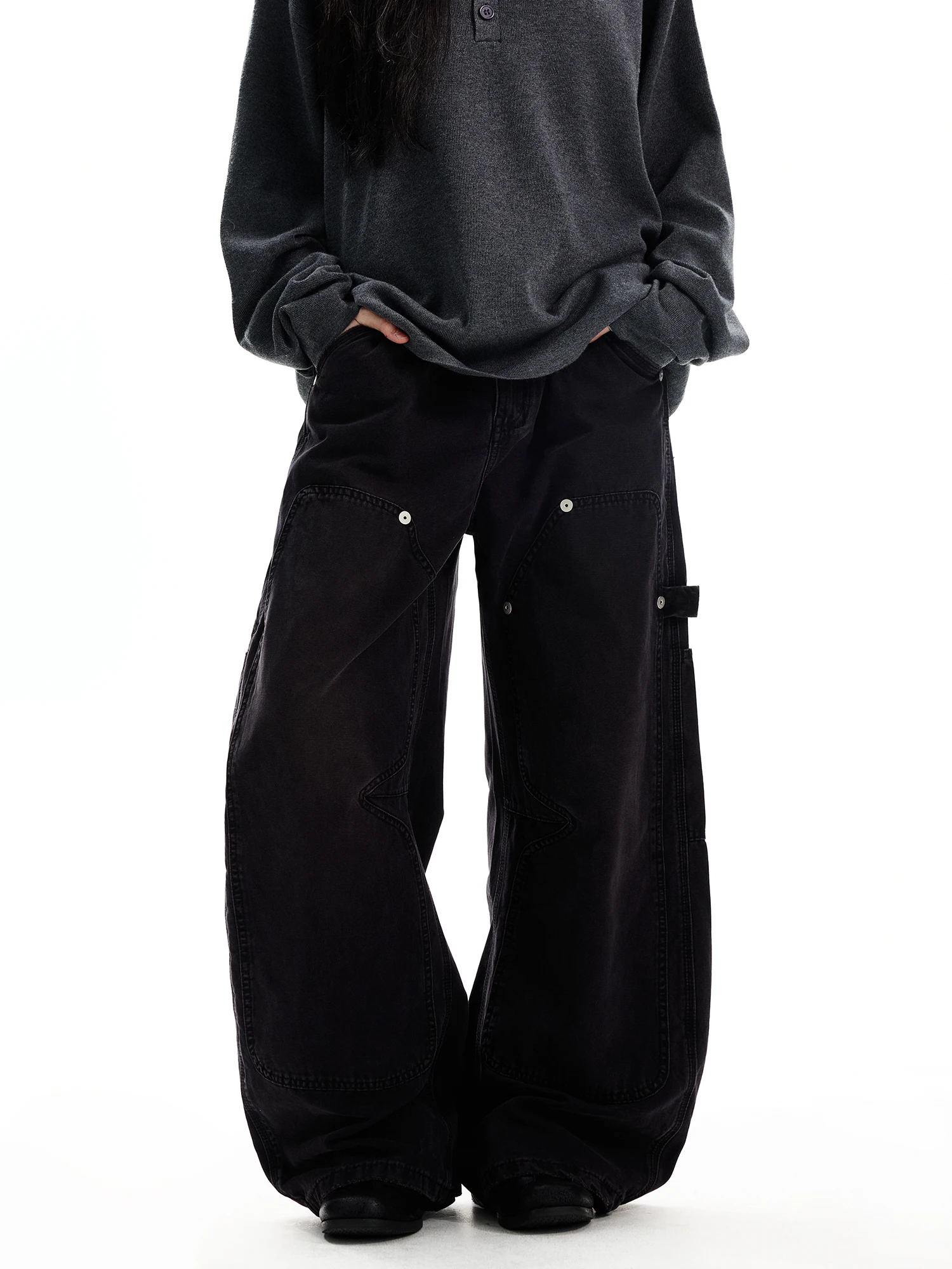 

Брюки-карго Damon Island в американском стиле, модные, деконструированные, свободные, повседневные, для пар, женские