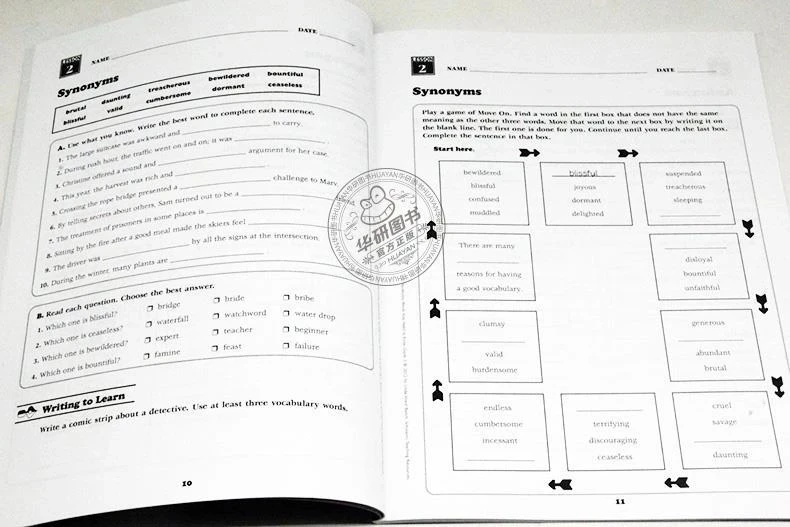 Imagem -04 - Inglês Vocabulário Livro de Exercícios para Estudantes do Ensino Fundamental Novo Livro de Exercícios Hot Grau 16 Pcs por Conjunto