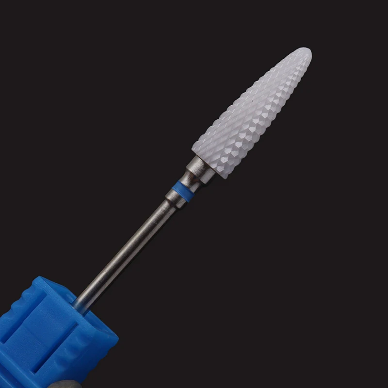 Easy Nail Ceramic Nail Drill Bit 3/32" Rotary Burr Bits For Manicure Pedicure Electric Drill Accessories Nail Tools Milling Cutt