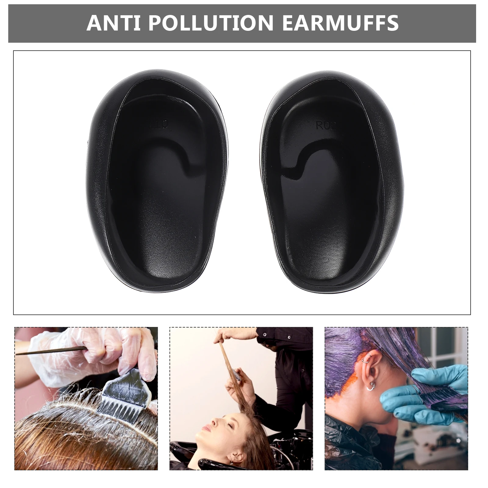 

6pcs Hair Dye Ear Covers Waterproof Reusable Salon Earmuffs For Hair Coloring Protection Ear Protectors For Adults Elders