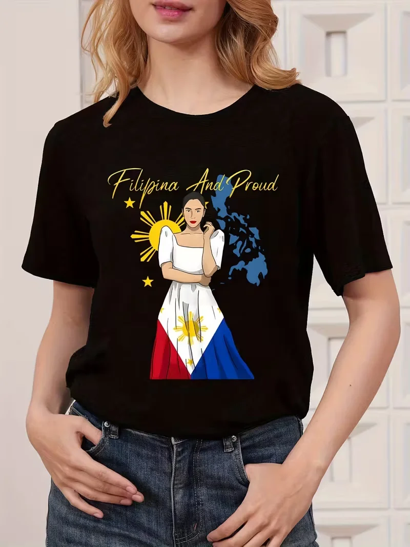 

2025 Новая рубашка унисекс с буквенным узором и принтом в уличной моде, с короткими рукавами из чистого хлопка, с круглым вырезом и короткими рукавами