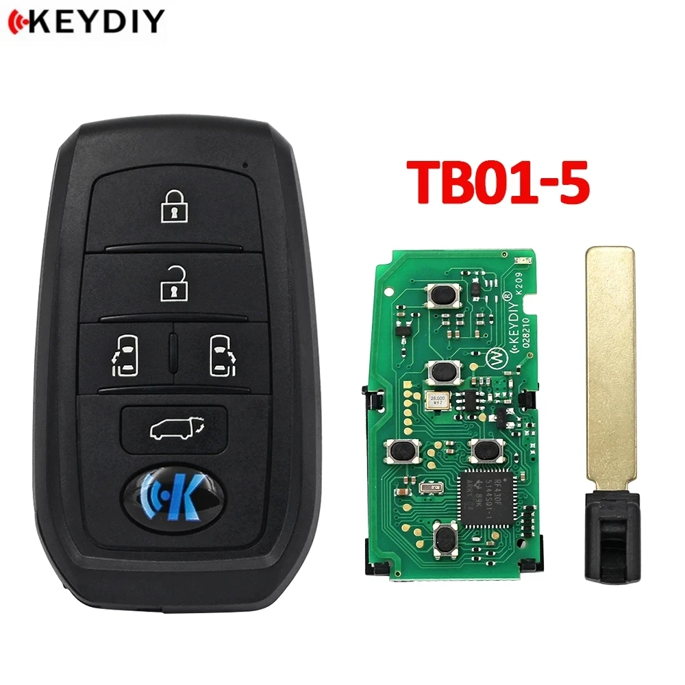 1 szt. Inteligentny klucz KEYDIY KD TB01 z TB01-3 8A Chip transpondera TB01-4 TB01-5 TB01-6 uniwersalny pilot KD do Toyota Corolla