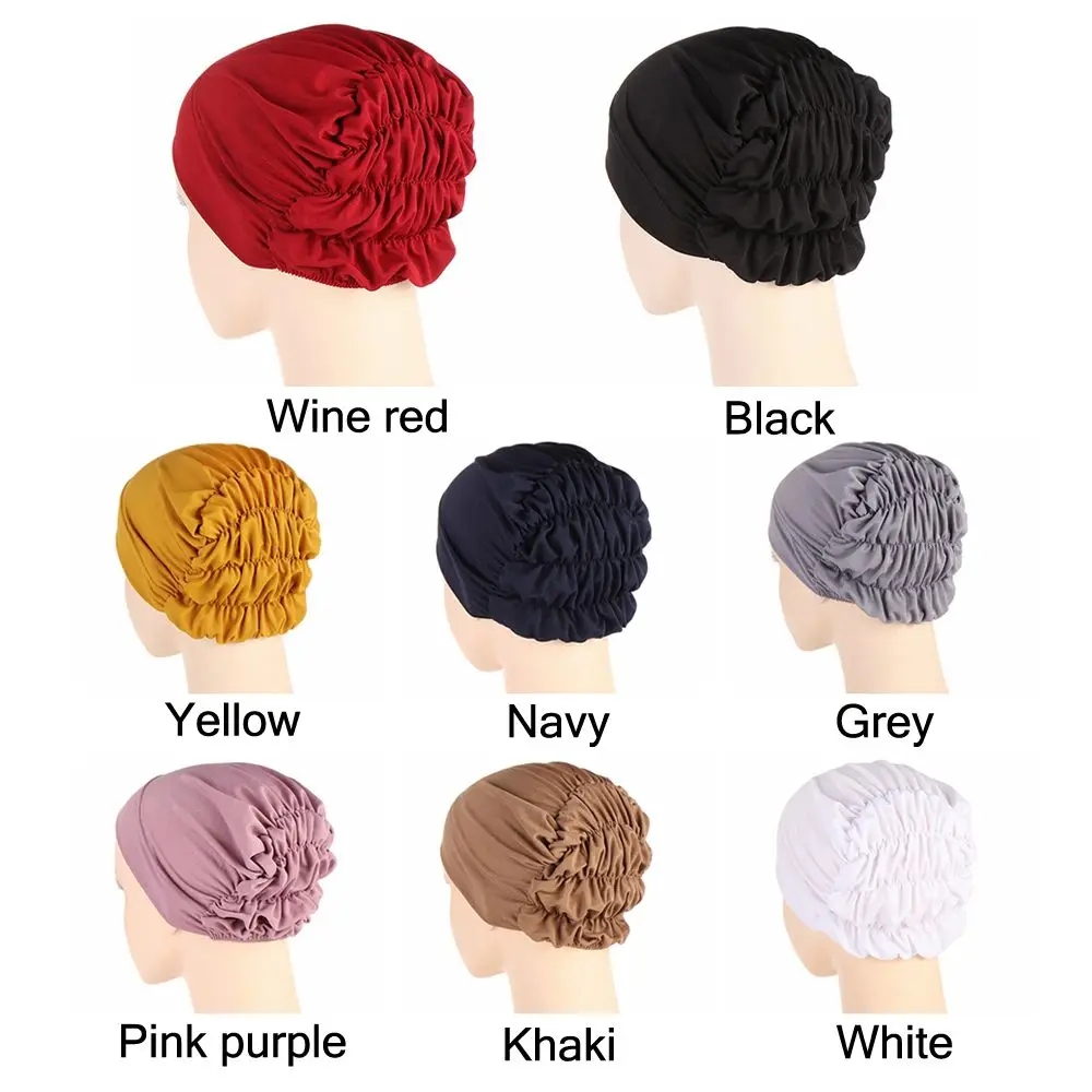 Female Hijabs Elastic Muslim Bonnet Turban Hat Inner Cap Women Headscarf