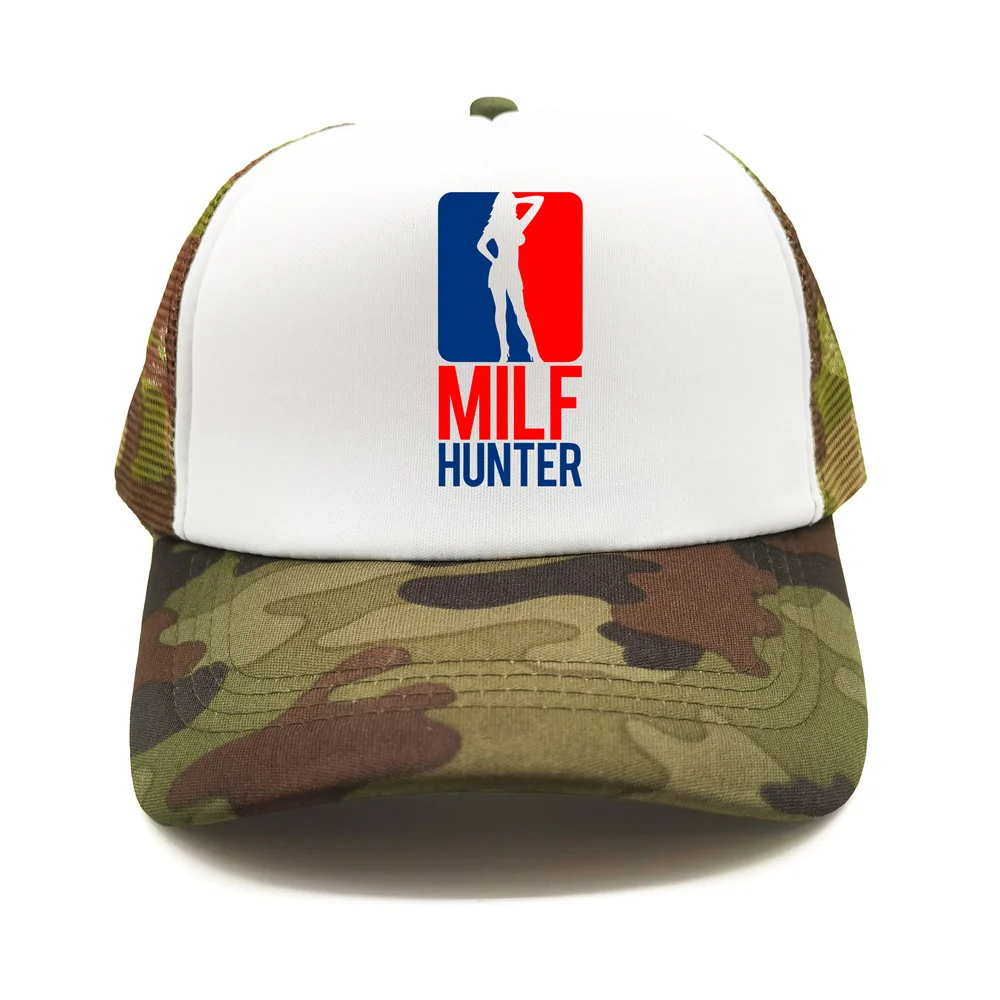 Milf Hunter Baseball Cap Summer Funny Men Trucker Dad Hats Sun Visors Outdoor Caps Birthday Present