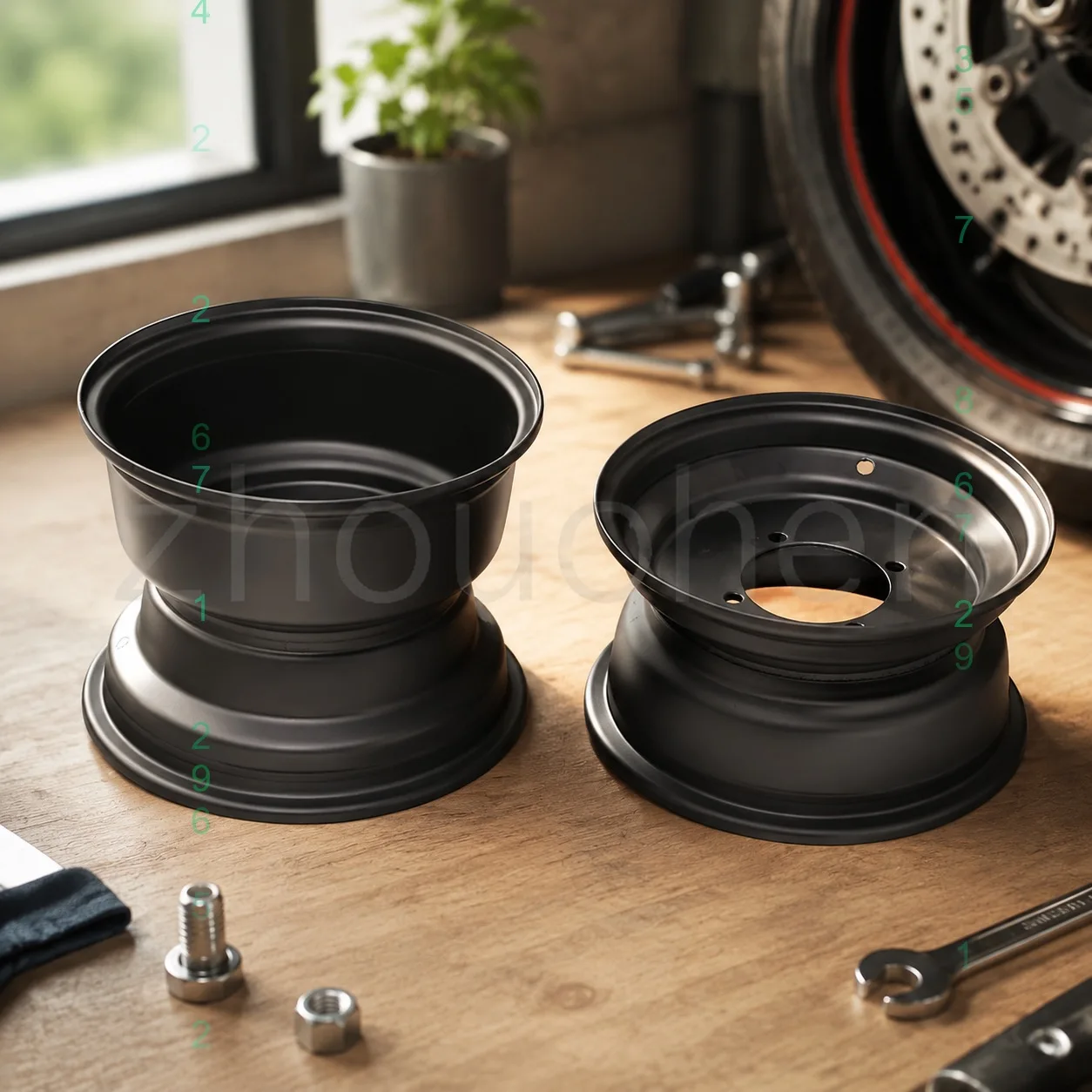 10 inch ATV Quad Wheel Rim for Go Kart Golf Buggy Drift Trike Off Road Motorcycle