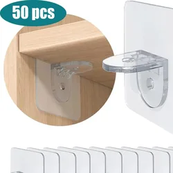 Shelf Bracket Adhesive Nail Self-adhesive Wardrobe Shelf Bracket Kitchen Hanging Bracket Partition Non Punching Strong Bracket ﻿