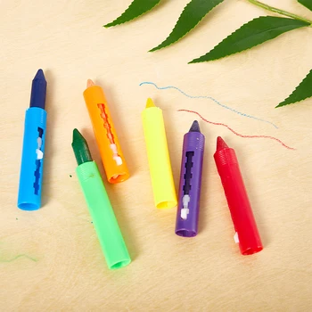 Crayon lavable pour enfants, 6 pièces, temps de bain, peintures, stylos à dessin, jouet pour festival