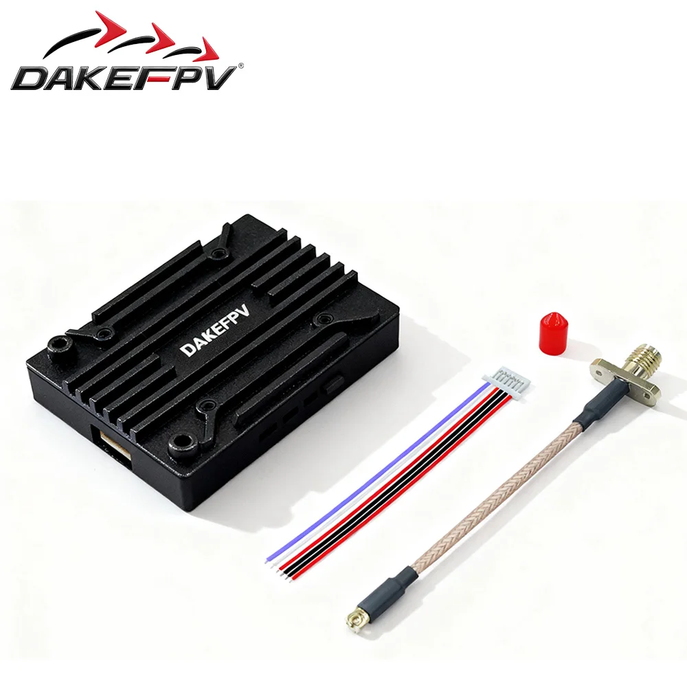 DAKEFPV VTX 4.9G-5.8G 1.6W 2.5W 3W 5W 10W 64CH FPV Video Transmitter For Long Range FPV Racing Drone Frame RC Part