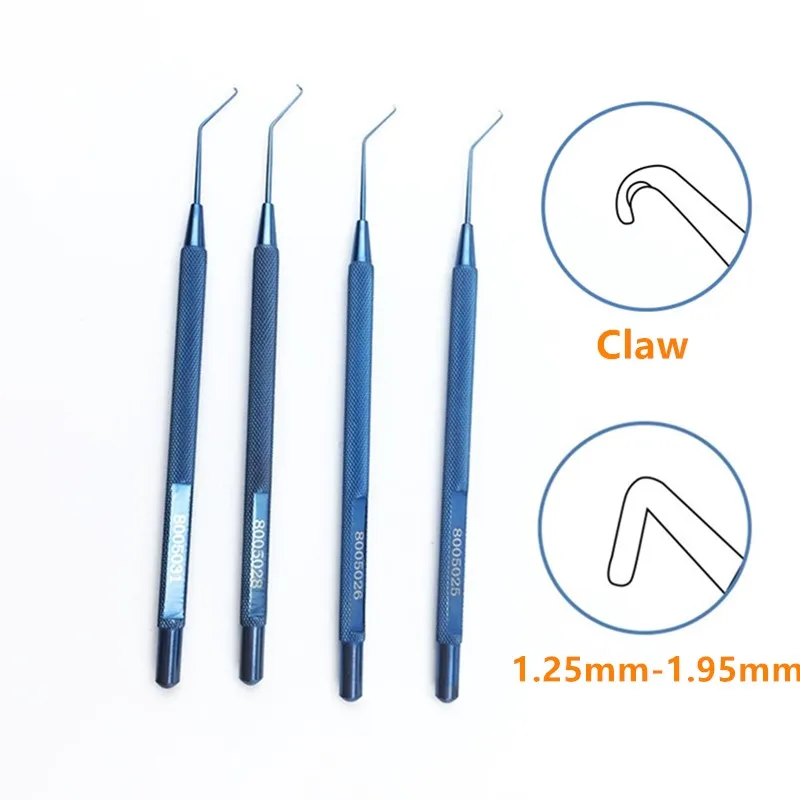 Titanium Alloy Precision Micro Hook Fine Tip Manipulation Probe Hand Tool for Lab Hobby Research Work