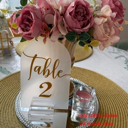 Table Number Sticker Wedding Reception Vinyl Decal Numbers for Table Plans, Photo Frame, Bottles, Card, Candles, Vases