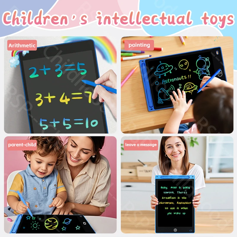 8.5" /10"/12" Drawing Board LCD Writing Tablet For Kids Montessori Educational Toys Student Magic Blackboard Birthday Xmas Gift