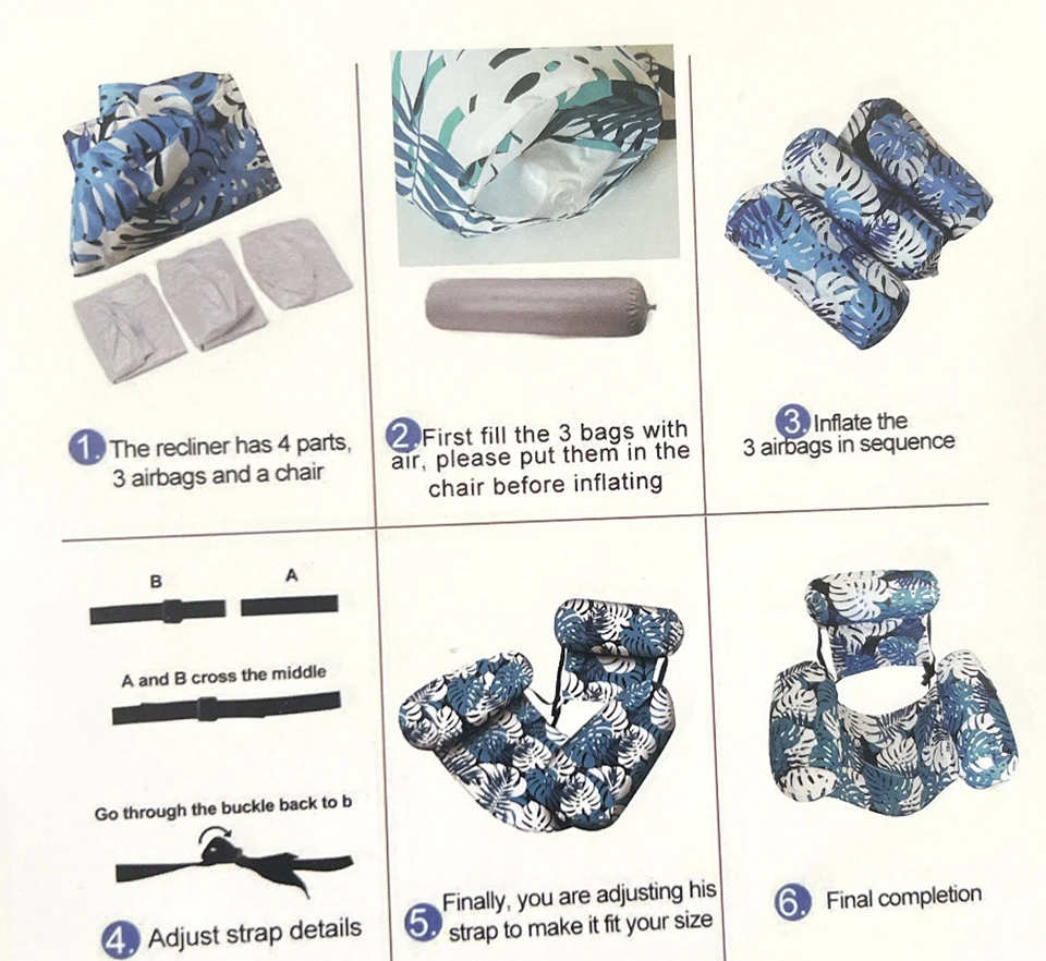 Aufblasbare Schwimmliegen für Erwachsene, Schwimmender Liegestuhl für den Pool, Party-Schwimmkissen für Sommer, Wasser, Strand, See FY-1 – Detail 19
