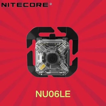 NITECORE NU06 LE LED 싱글 램프, 멀티 광원 LED 전술 경고, USB 충전식 헤드 램프, 15 루멘