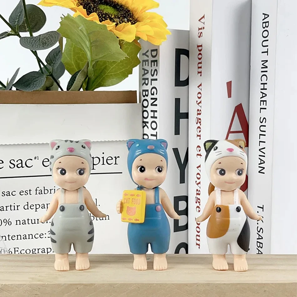 Angel Cat Blind Box Life Action Figures Toys Ornaments Dolls For Fans children's toys Christmas Mysterious Box Decorate Gifts