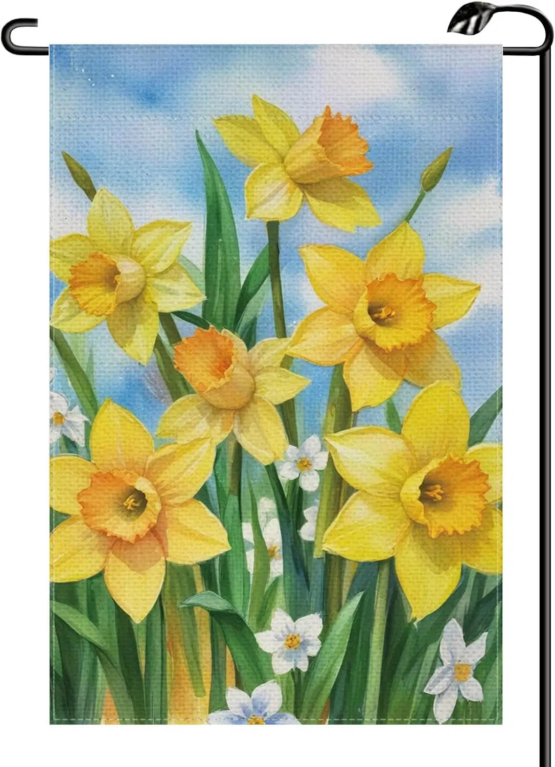 Spring Daffodil Floral Flower Garden Flag 12x18 Inch Vertical Double Sided Seasonal Summer Welcome Small Flags Farmhouse Out XXE