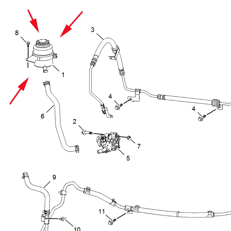 50015837 10086073 Original power steering tank steering machine booster pump oil pot For SAIC MG 550 350 750 MG5 MG6