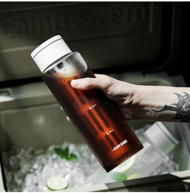 MHW 3BOMBER 1/2 Pack 600ML Cold Brew Coffee Maker Detachable Coffee Pot with Mesh Filter Home Barista Tool Portable Camping