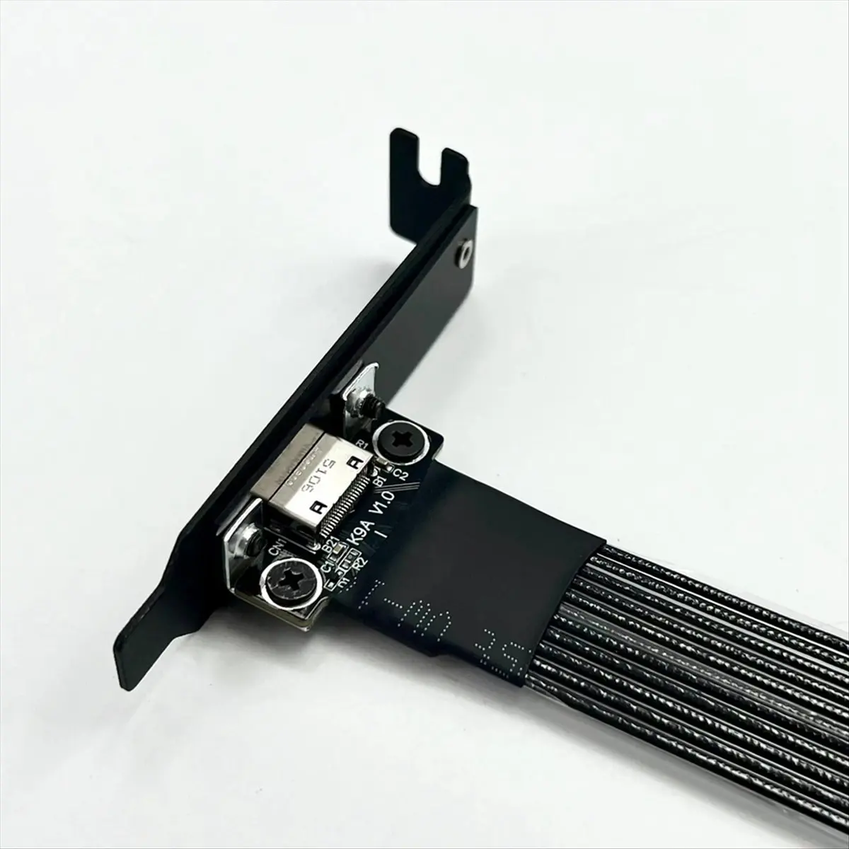 dt116-monpcie-40-x4-m2-nvme-sff-8611-8612-アダプター-oculink-グラフィックス-カード外部延長ケーブル-ハーフハイト-バッフル付き