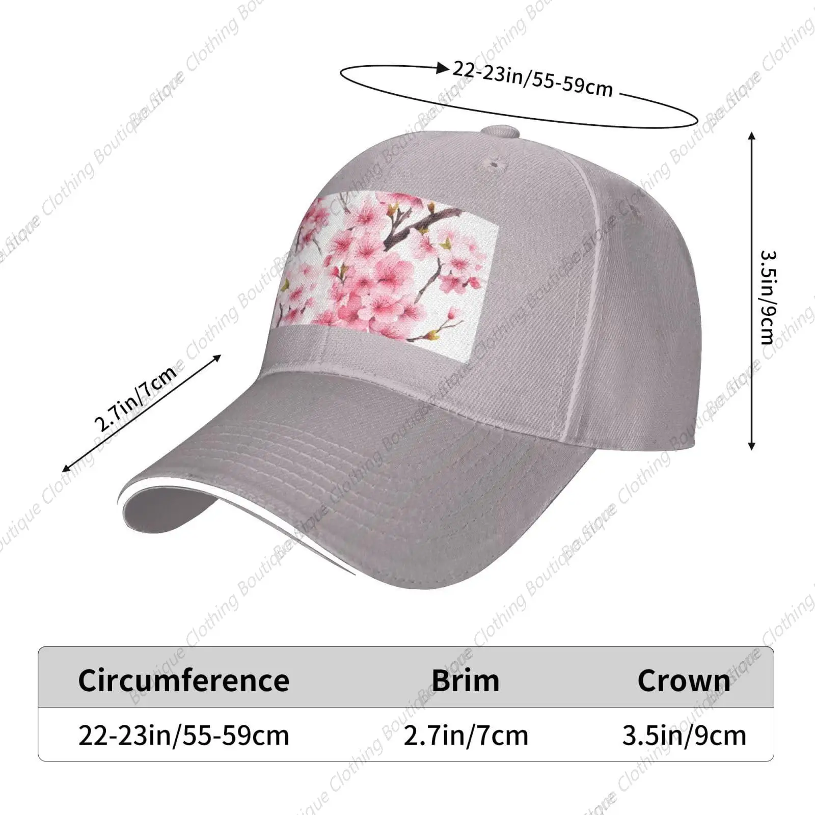 Cherry Blossom(1) printed casquette Trucker Hats Baseball Cap