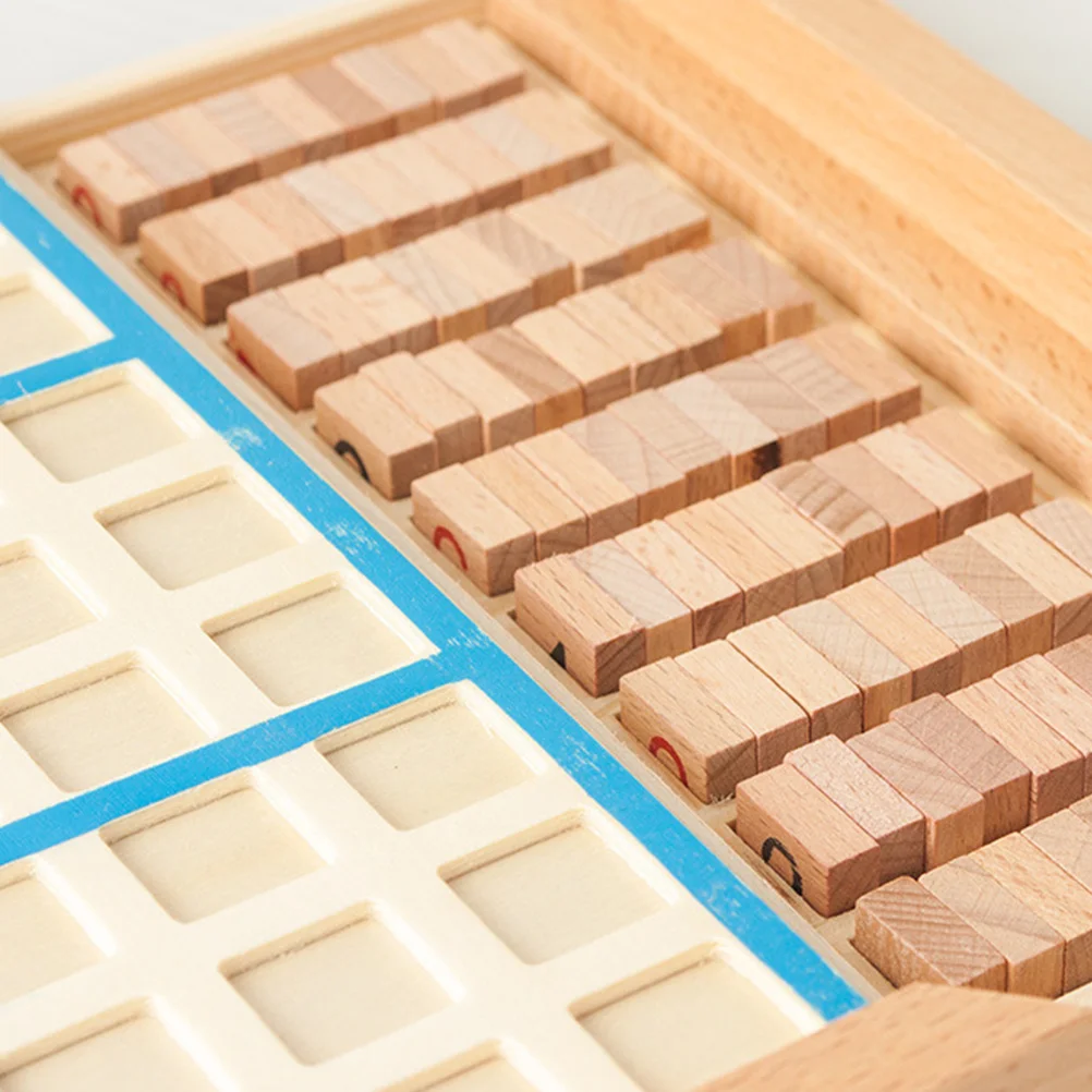 1Set Holz Sudoku Puzzle Spielbrett Pädagogische Logische Argumentation Entwicklung Kinder Zahlen Lernen