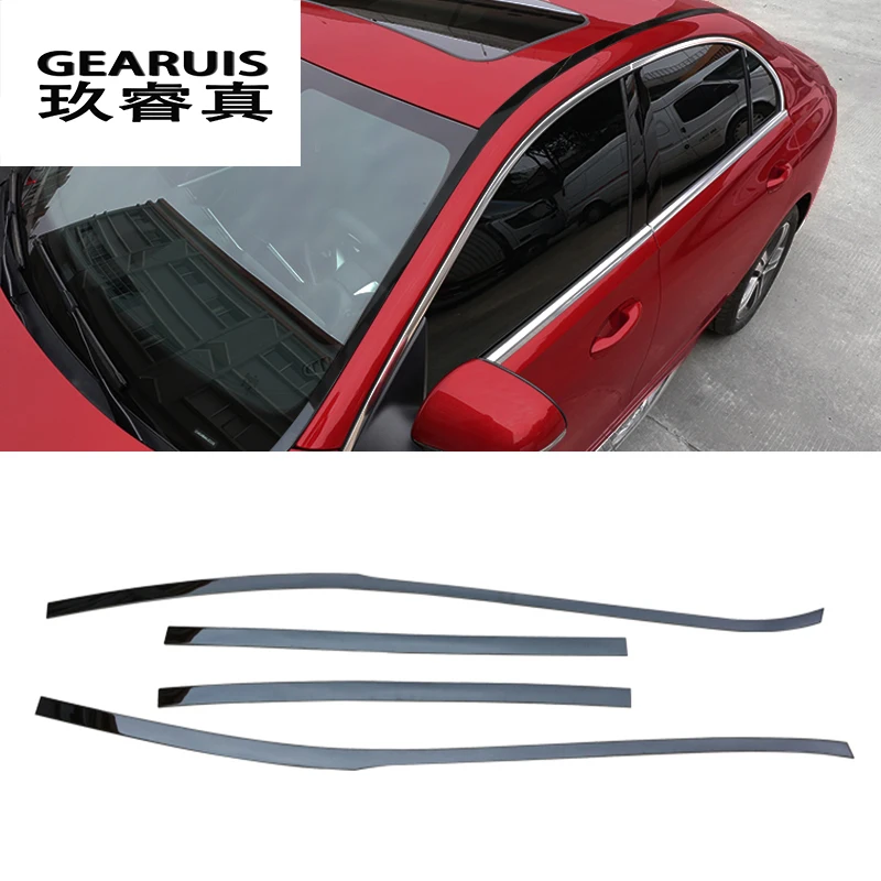 For Mercedes Benz C Class W206 2022-2024 Car Side Skirt Auto Roof stainless steel Side Body Door Cover Trim Accessories