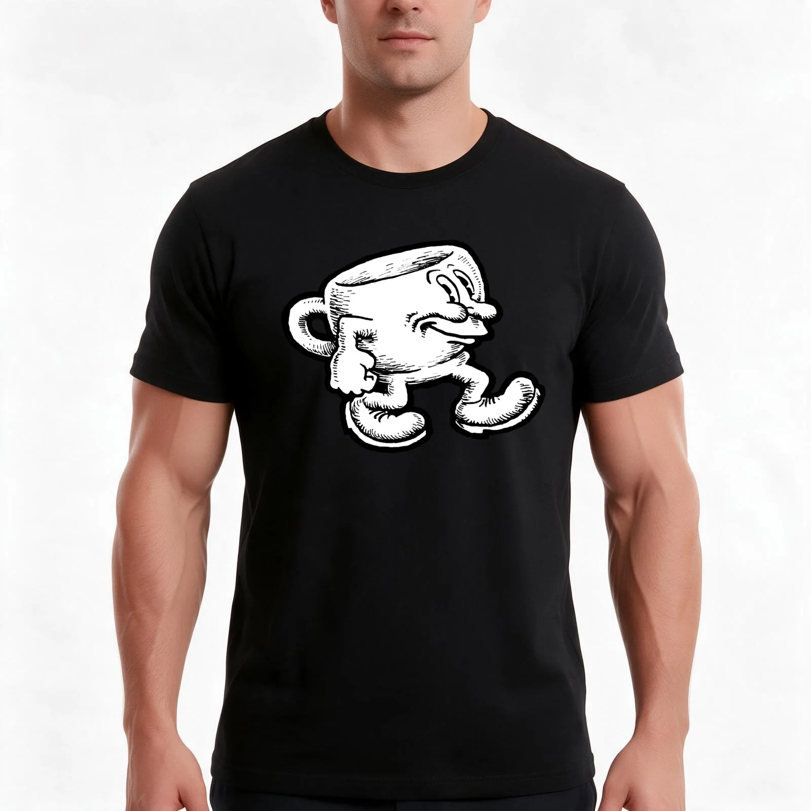 Crumb Kitchen Kut-Outs T-Shirt, Summer Casual Cotton Tee, Oversized Streetwear Tops, Vintage Graphic Print, Unisex Men Women