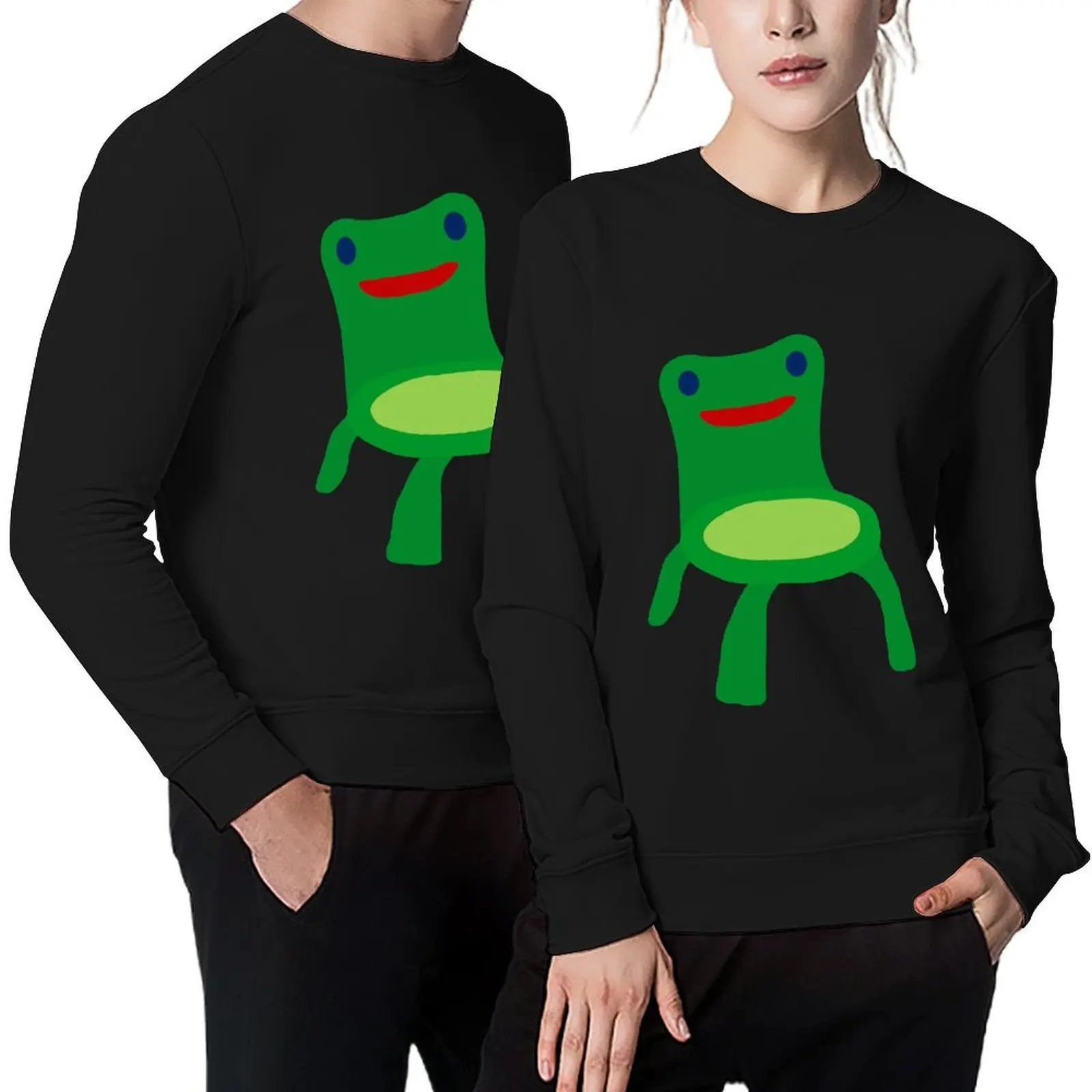 

Froggy Chair Pattern Pullover fashion men korean clothes tracksuits anime sweatshirt