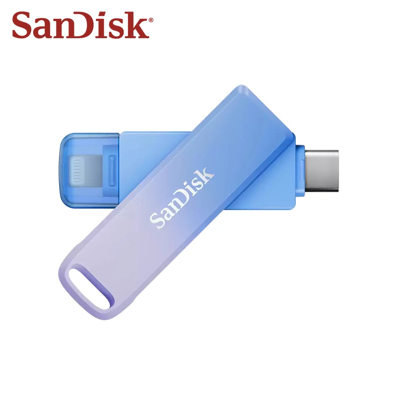 SanDisk Creator Phone Drive Type-C and Lightning USB 3.2 Flash Drive for iPhone 13 14 and Smartphone 128GB 256GB Pendrive U Disk
