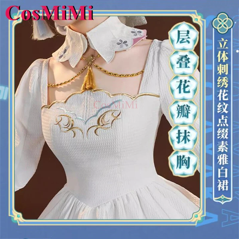 CosMiMi Game Genshin Impact Kamisato Ayaka أزياء تنكرية جديدة للبشرة فستان أنيق رائع كرنفال ملابس لعب الأدوار الجديدة