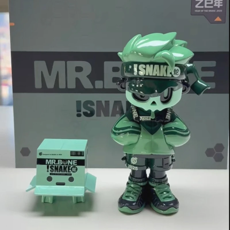 

MR.BONE Серия «Год Змеи», лимитированная серия Mr. Новая коллекционная фигурка Bone Action: трендовая модель, декор для рабочего стола, игрушка, аниме-фигурка, подарок для мальчика