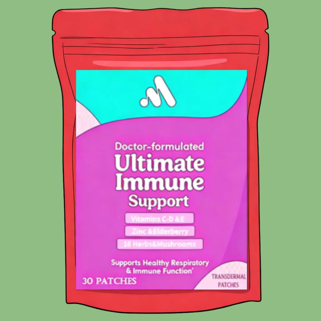 Ultimate Immune Support Transdermal Patches Vitamin C, D, E and Zinc Daily Immune Defense & Antioxidant Support 30 Patches
