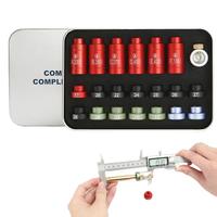 NEW Aluminum Bullet Comparator Kit Headspace Gauge For Reloading Headspace Gauge Comparator Kit With 14 Inserts And 6 Bushings