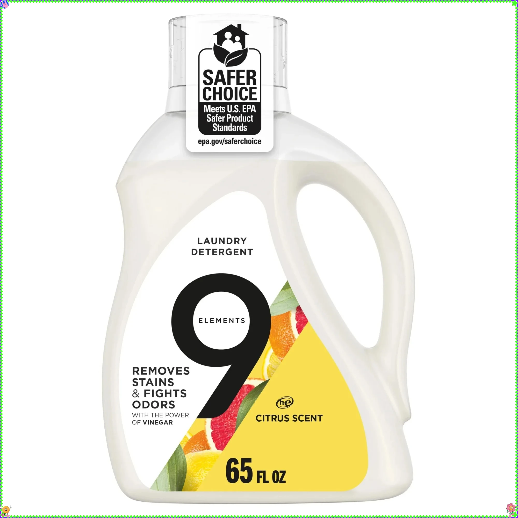 

Liquid Laundry Detergent, Citrus Scent, 65 fl oz, 35 Loads