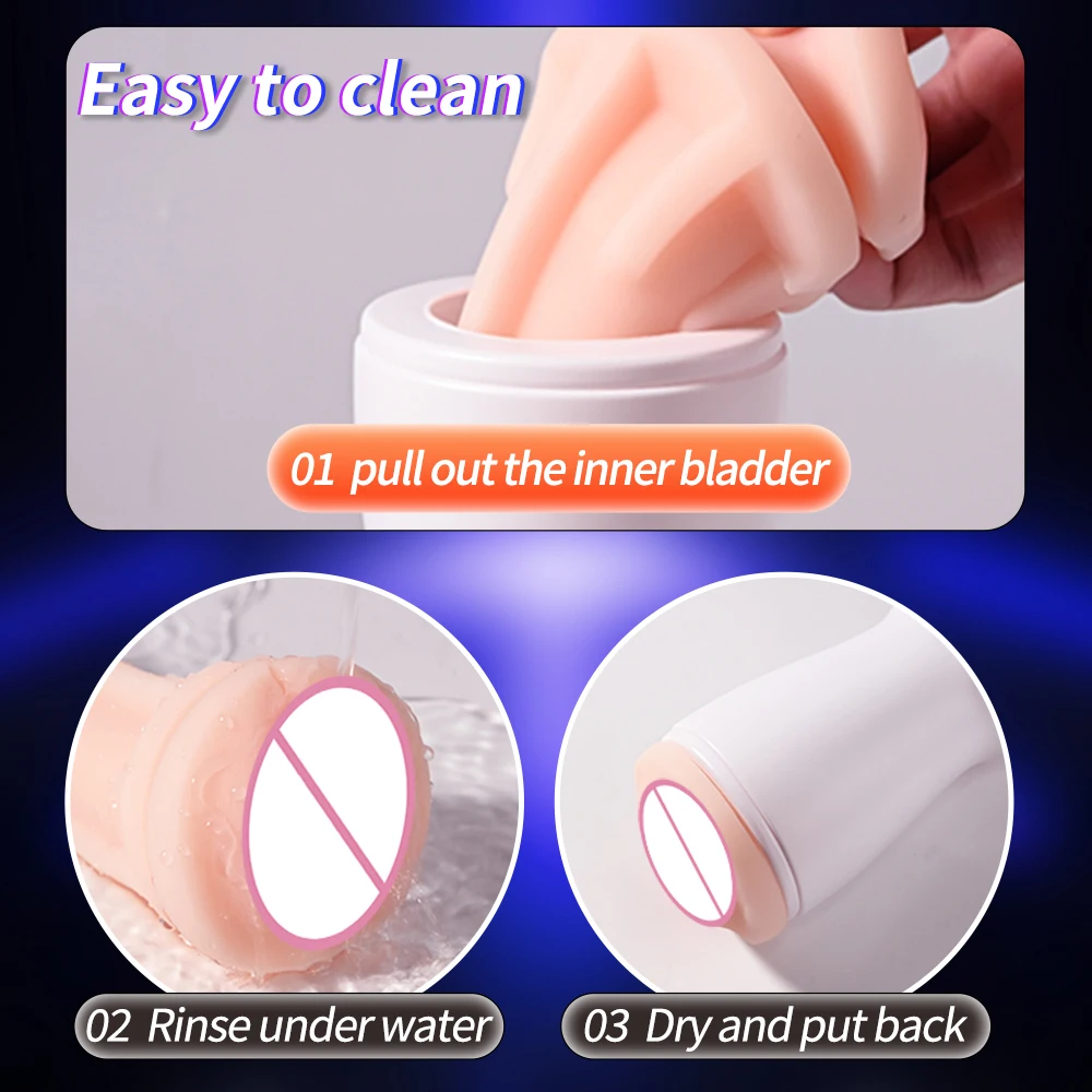 Male Masturbation Cup Oral Sex Blowjob Sucking Cup Pocket Pussy Vagina up Masturbate Equipment Anal Sex Toys Adult Goods for Men view 5