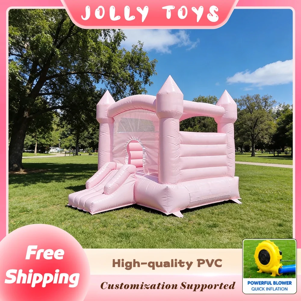 

Best-Selling Inflatable Castle with Slide & Bouncer, Indoor-Outdoor Jumping Castle Set with Blower