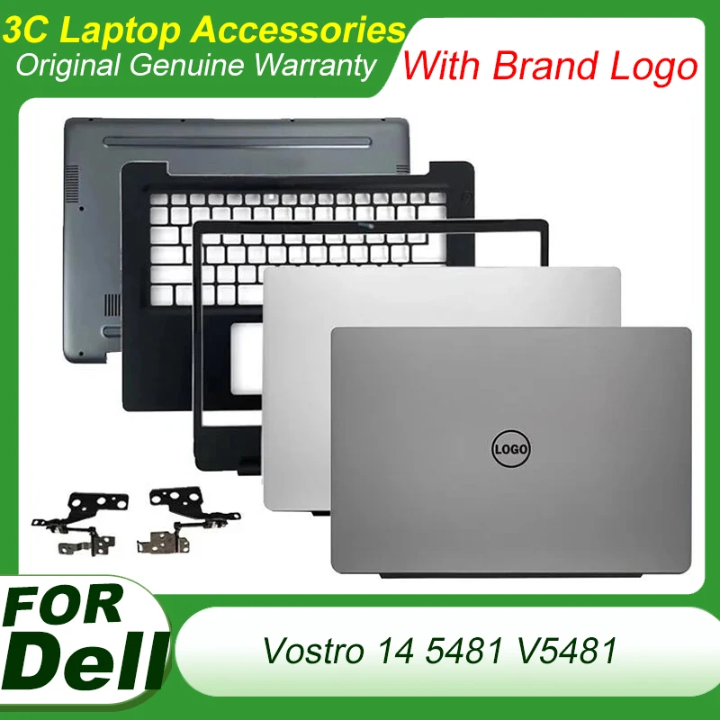 

New Original For Dell Vostro 14 5481 V5481 LCD Back Cover Front Bezel Palmrest Bottom Case Hinges Laptop Housing Cover Top Shell