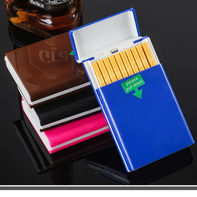 Long Cigarette Box Case Holder, Slim Cigarette Cover, Plastic Thin, Tobacco Storage Box, Gift