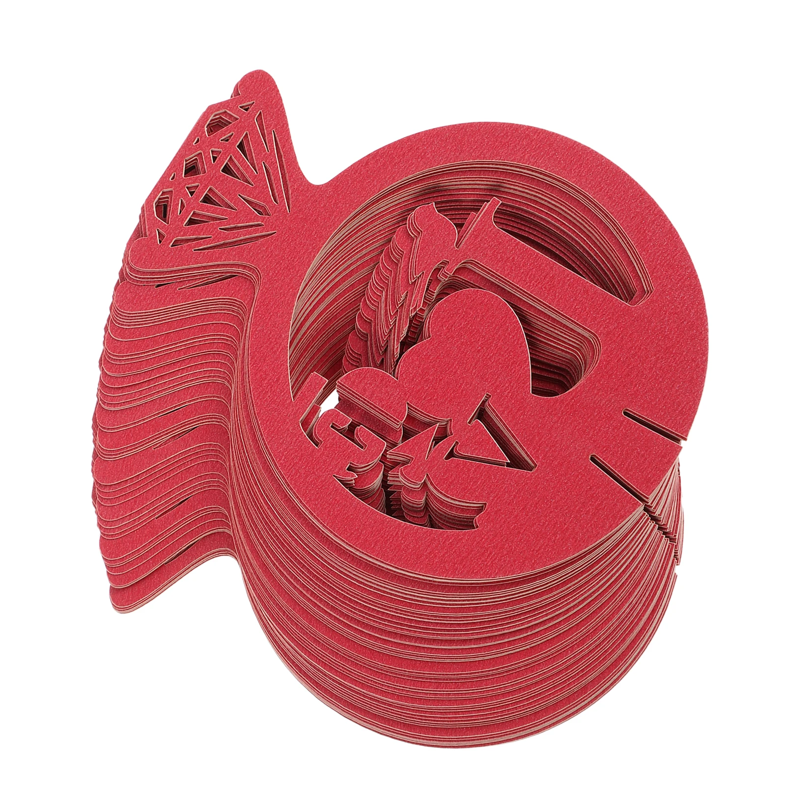 

50Pcs Wine Glass Charms Romantic Love Themed Paper Drink Markers for Valentine Wedding Party Holiday Bachelorette Bridal Shower