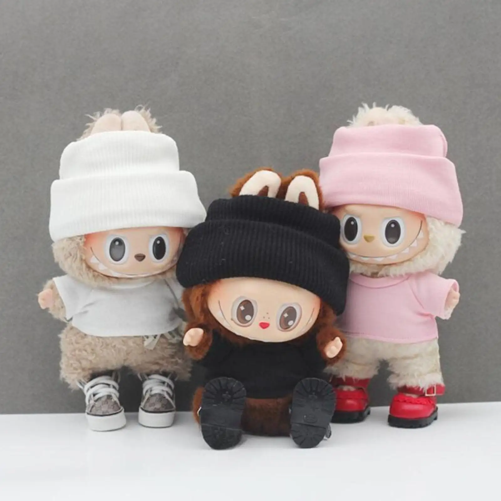 2 Pieces Fashion Dolls T Shirt and Hat Accessory Handmade Clothing for 6.7inch Dolls Girl Dolls Boy Dolls Thanksgiving Gifts