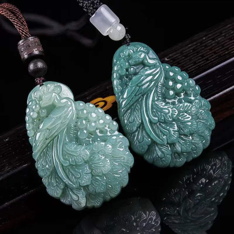 

Подвеска из натурального ледяного павлина, классическая модная универсальная подвеска для мужчин и женщин