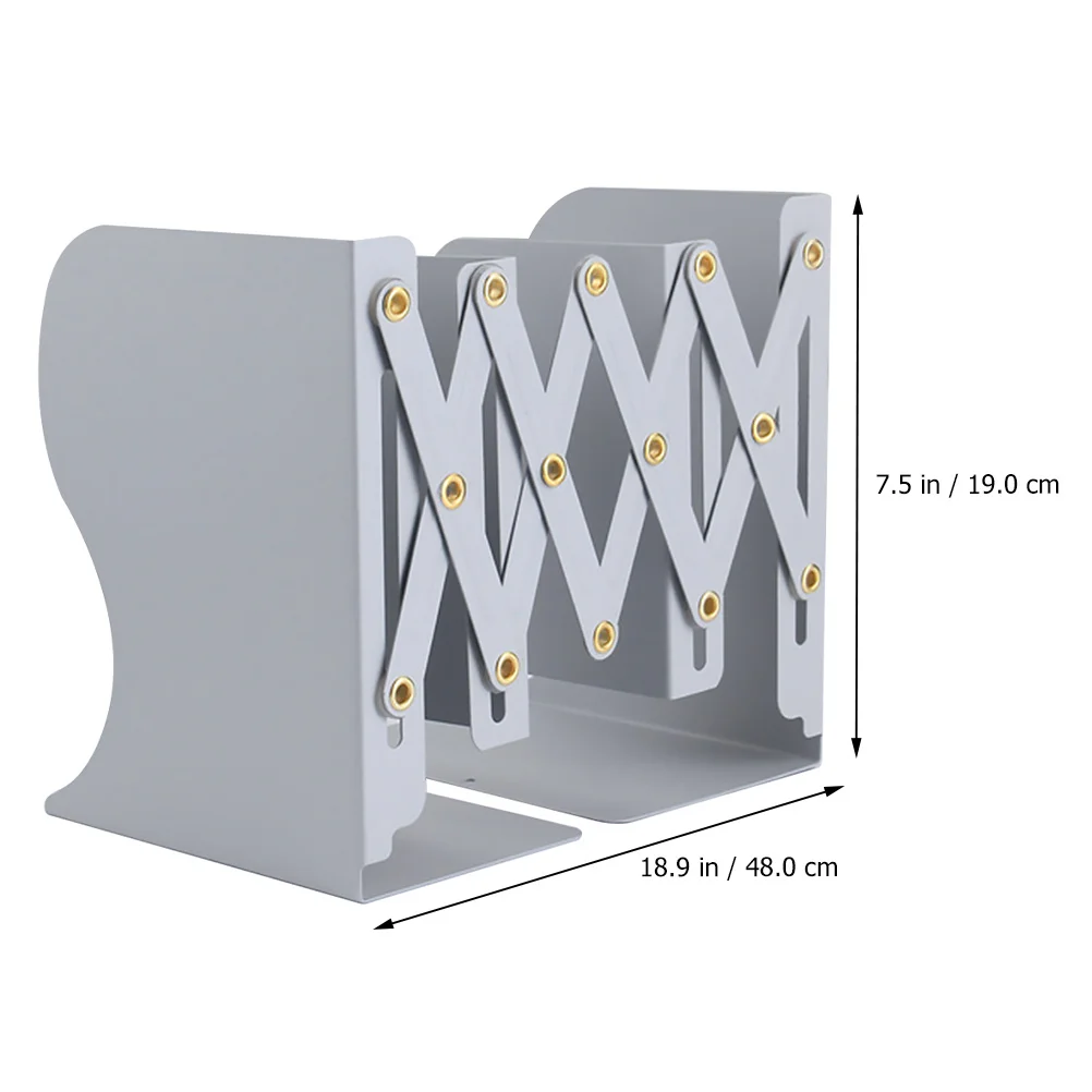 

1Pcs Bookend Telescopic Folding Book Stand Desktop Organizer Book Storage Rack for Home Office Classroom Folding Bookshelf