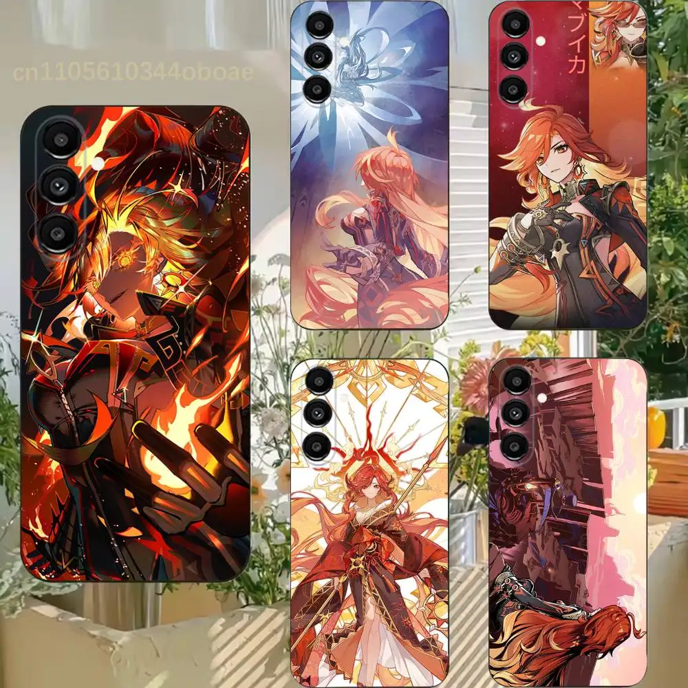 G-Genshin M-Mavuika Phone Case For Samsung S25,24,21,22,23,20,S30,Ultra,Plus, Fe,5G Silicone Cover