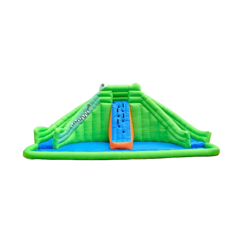 Children's water park custom inflatable triple water slide
