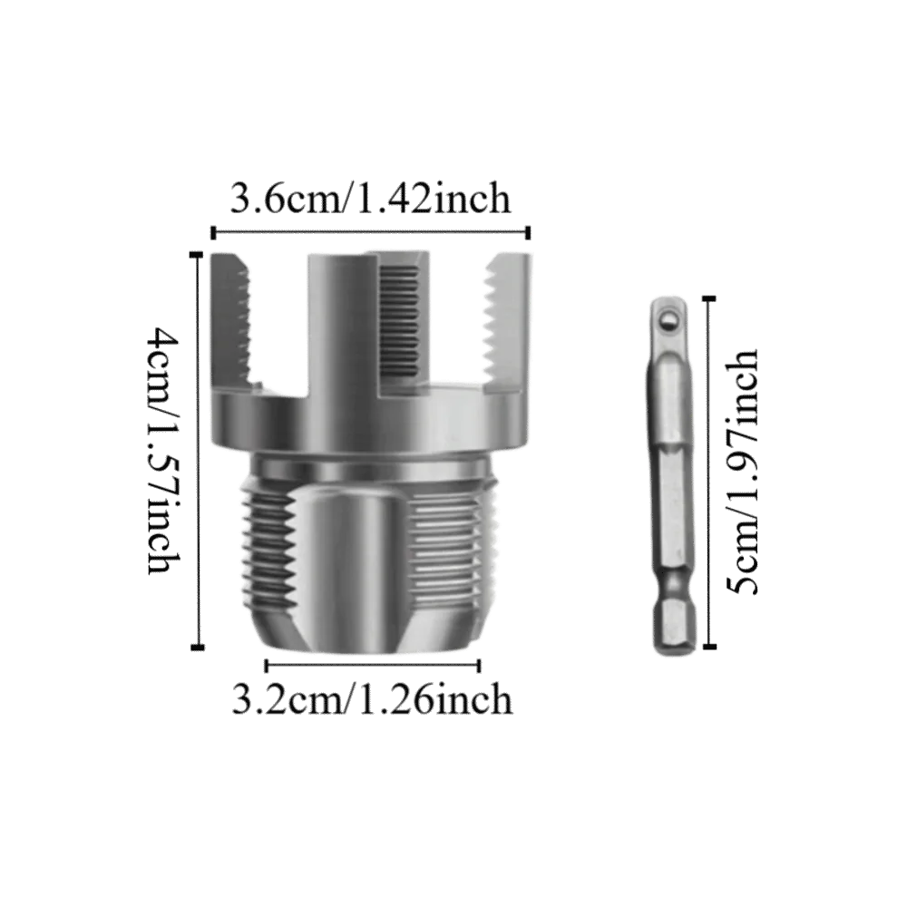 1 Inch Pipe Threader Multi-Use Internal External Pipe Tapping Tool Easy-Operate Repair Universal Thread Tool Pipe Installation