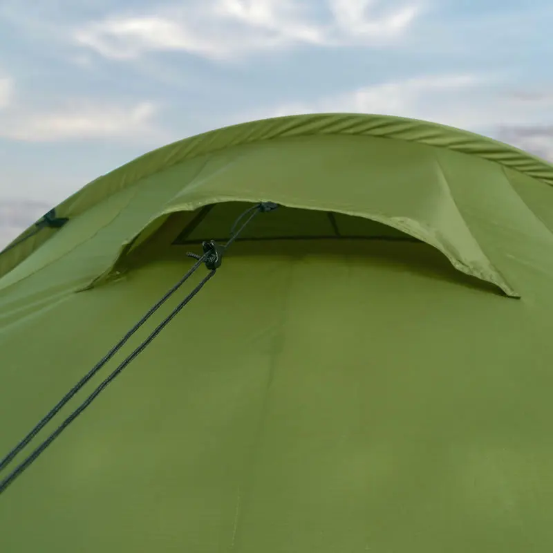 Tunnel Tent Room 1 1-Hall 210T Polyester Plaid Double Layer 3-4 Camping Tent