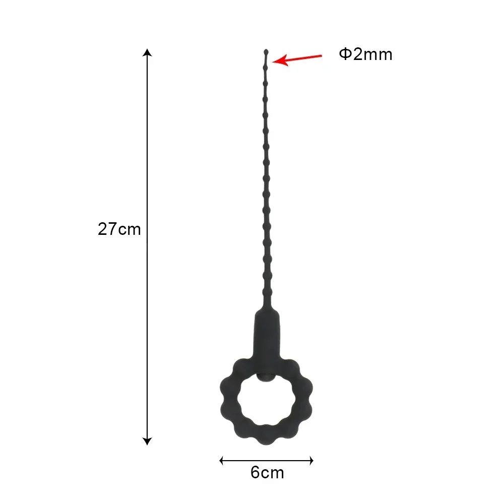 WAKE Organisations-Vibromasseur urétral en silicone pour hommes, prise de pénis, œil de cheval, dilatateur de cathcirculation, vibrant, son de l'urètre, jouets sexuels, mastateur de jaune