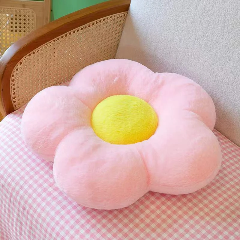 Flower Pillows -Lovely Sun Flower Pillow Daisy Shaped Cushions For Home And Office Decor