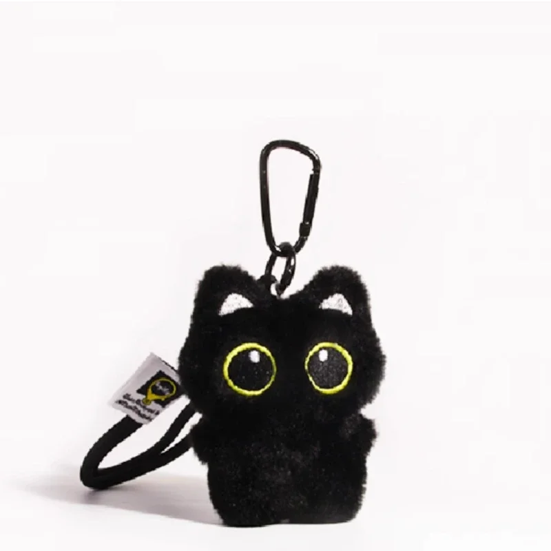 

Маленькая черная кошка, сумка, кулон, мультяшное милое животное, плюшевая кукла, студенческий рюкзак, модный кулон, автомобильный брелок, подарок-сюрприз на день рождения