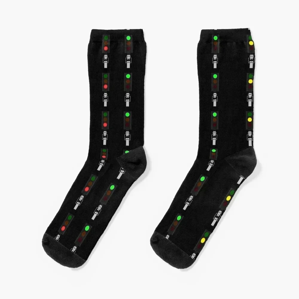 

UK RAILWAY SIGNAL Socks luxe sports stockings winter Socks Men's Women's