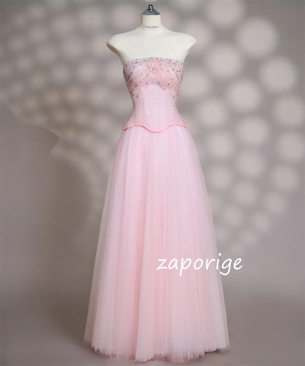 فساتين طويلة بدون حمالات على شكل حرف a مطرزة بشبكة رعوية مخصصة مناسبة مخصصة على الطراز الصيني Quinceanera رائعة